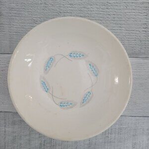 Vintage Royal Stetson Heritage Soup Bowl With Blue Wheat Pattern
